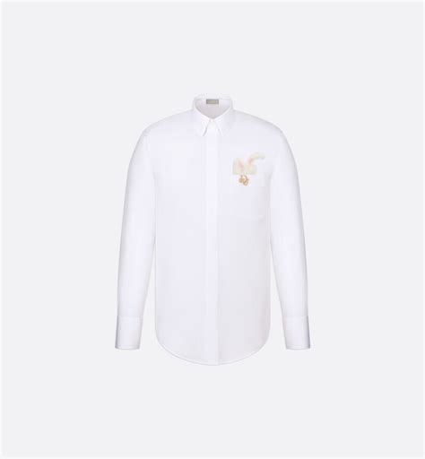 poplin shirt dior|Shirt with French Cuffs White Cotton and Silk Poplin .